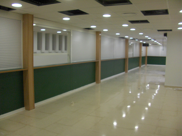 interiores de oficinas en madera